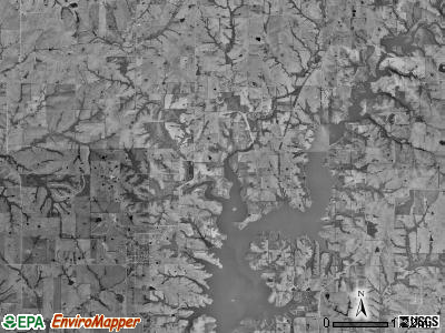 Hardin township, Missouri satellite photo by USGS