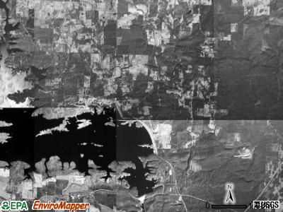 Montgomery township, Arkansas satellite photo by USGS