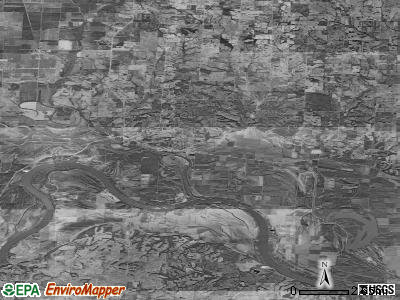 Brunswick township, Missouri satellite photo by USGS