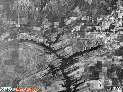 Self Creek township, Arkansas satellite photo by USGS
