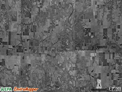 South Fork township, Missouri satellite photo by USGS