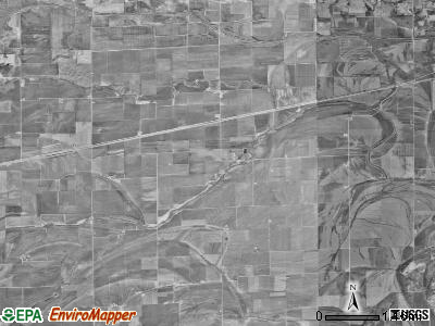 Moss Creek township, Missouri satellite photo by USGS