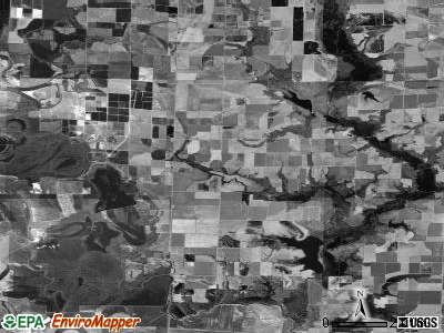 Bayou Meto township, Arkansas satellite photo by USGS