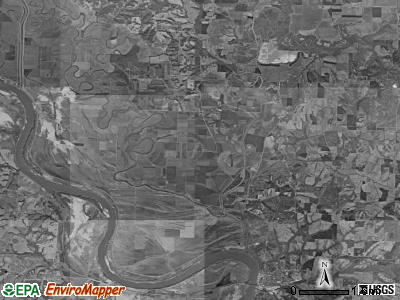 Chariton township, Missouri satellite photo by USGS