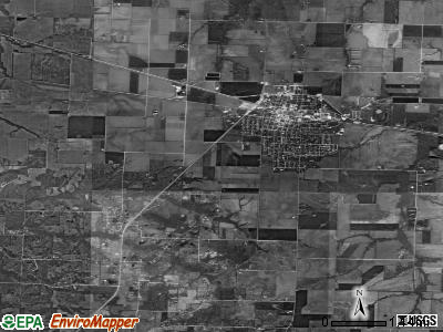 Centralia township, Missouri satellite photo by USGS