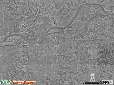 Blue township, Missouri satellite photo by USGS
