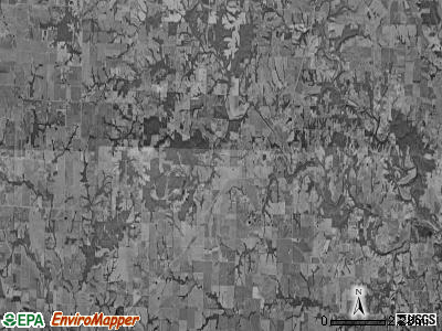 Hartford township, Missouri satellite photo by USGS