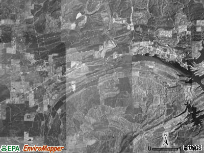 White township, Arkansas satellite photo by USGS