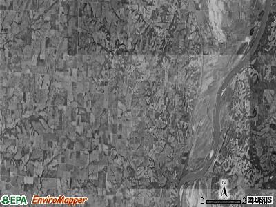 Clay township, Missouri satellite photo by USGS