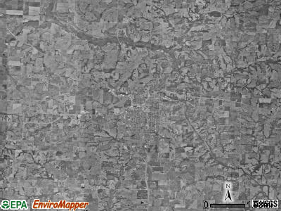 Marshall township, Missouri satellite photo by USGS