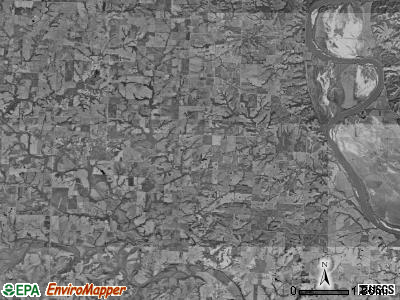 Arrow Rock township, Missouri satellite photo by USGS
