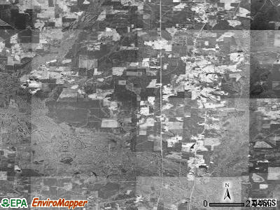 Calvert township, Arkansas satellite photo by USGS