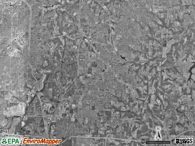 Brooking township, Missouri satellite photo by USGS