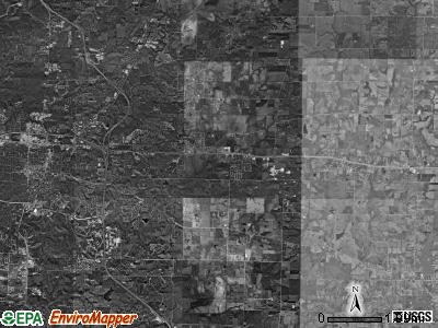 Columbia township, Missouri satellite photo by USGS