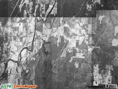 Ouachita township, Arkansas satellite photo by USGS