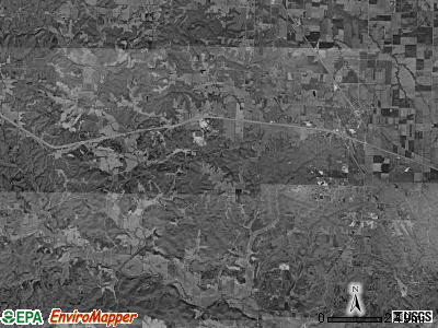 Danville township, Missouri satellite photo by USGS