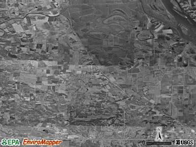 O'Fallon township, Missouri satellite photo by USGS