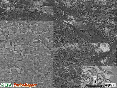 Linn township, Missouri satellite photo by USGS