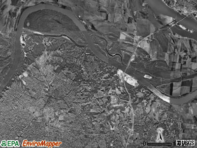 Spanish Lake township, Missouri satellite photo by USGS