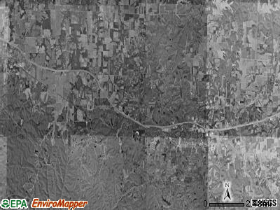 North Elkhorn township, Missouri satellite photo by USGS
