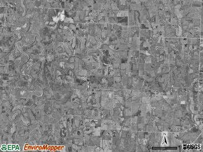 Round Prairie township, Missouri satellite photo by USGS