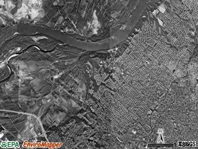 Lewis and Clark township, Missouri satellite photo by USGS