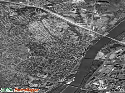 Frontier township, Missouri satellite photo by USGS