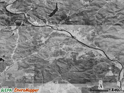 Hardy township, Arkansas satellite photo by USGS