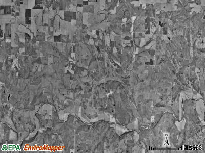 North Moniteau township, Missouri satellite photo by USGS