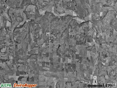 South Moniteau township, Missouri satellite photo by USGS