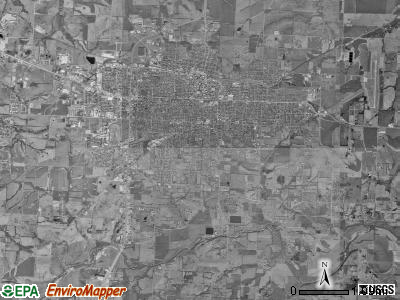 Sedalia township, Missouri satellite photo by USGS