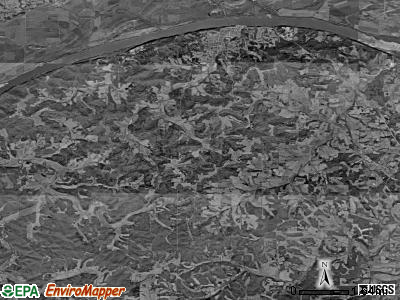 Roark township, Missouri satellite photo by USGS