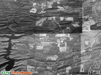 Blue Ridge township, Arkansas satellite photo by USGS