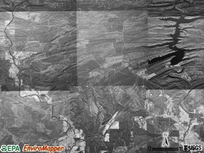 Jefferson township, Arkansas satellite photo by USGS