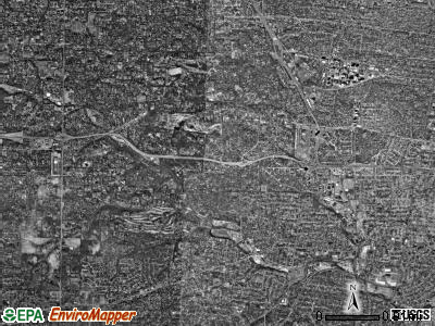 Clayton township, Missouri satellite photo by USGS
