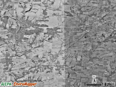 Windsor township, Missouri satellite photo by USGS