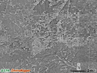 Haw Creek township, Missouri satellite photo by USGS