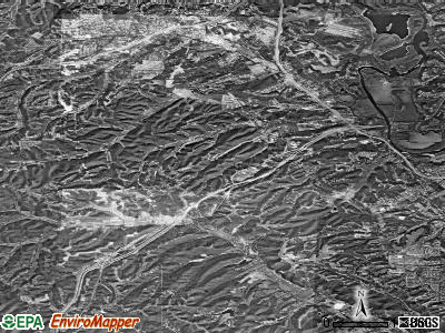 Rock township, Missouri satellite photo by USGS