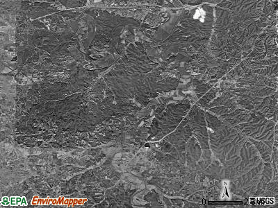 Meramec township, Missouri satellite photo by USGS
