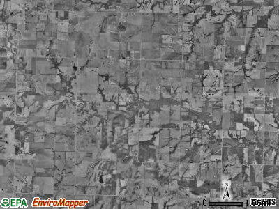 East Boone township, Missouri satellite photo by USGS