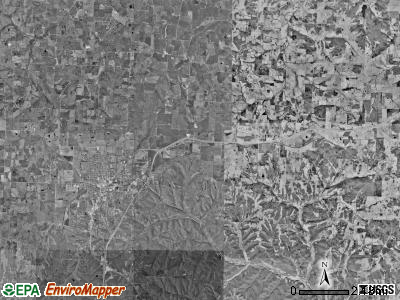 Saline township, Missouri satellite photo by USGS