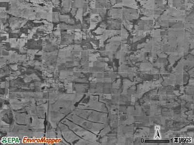 West Point township, Missouri satellite photo by USGS