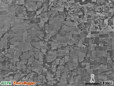 Elkhart township, Missouri satellite photo by USGS