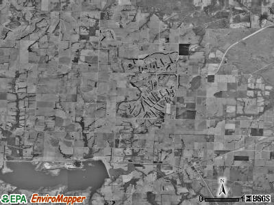 Davis township, Missouri satellite photo by USGS