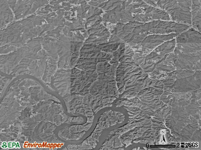 Buffalo township, Missouri satellite photo by USGS