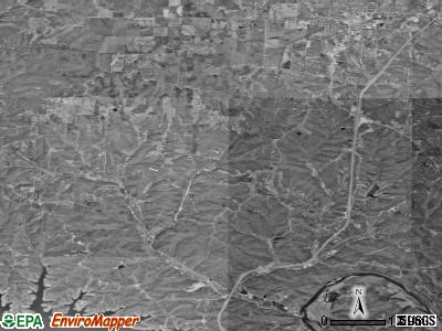 Franklin township, Missouri satellite photo by USGS