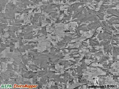 Bourbois township, Missouri satellite photo by USGS