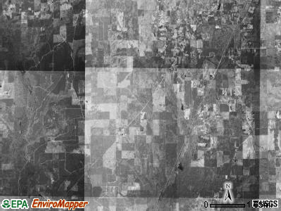 Talladega township, Arkansas satellite photo by USGS