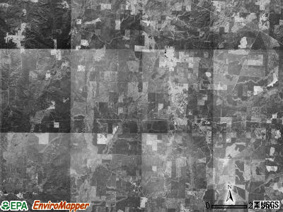 Smith township, Arkansas satellite photo by USGS