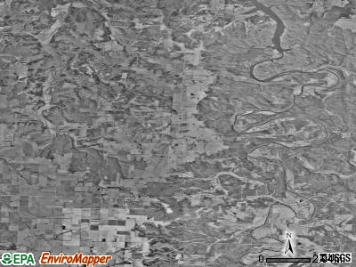 Wheatland township, Missouri satellite photo by USGS